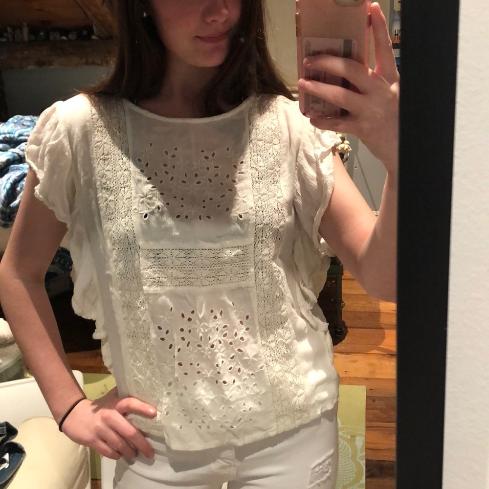 American Eagle Beachy White Top